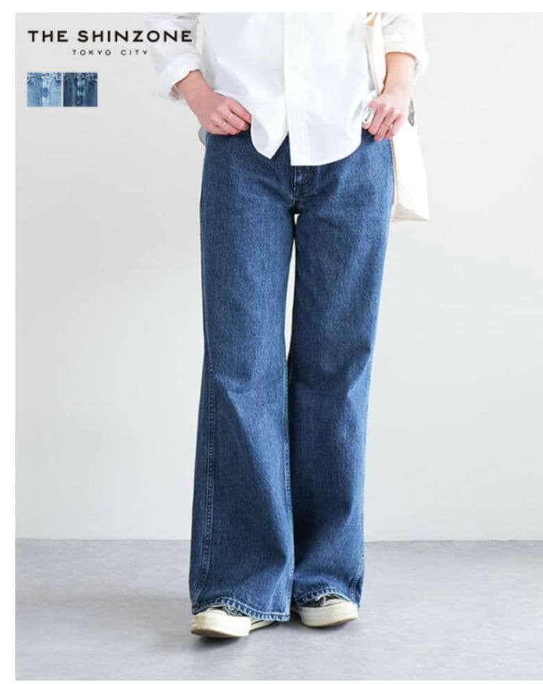 新品タグ付き THE SHINZONE フレアデニム 36サイズ　パリジェンヌ