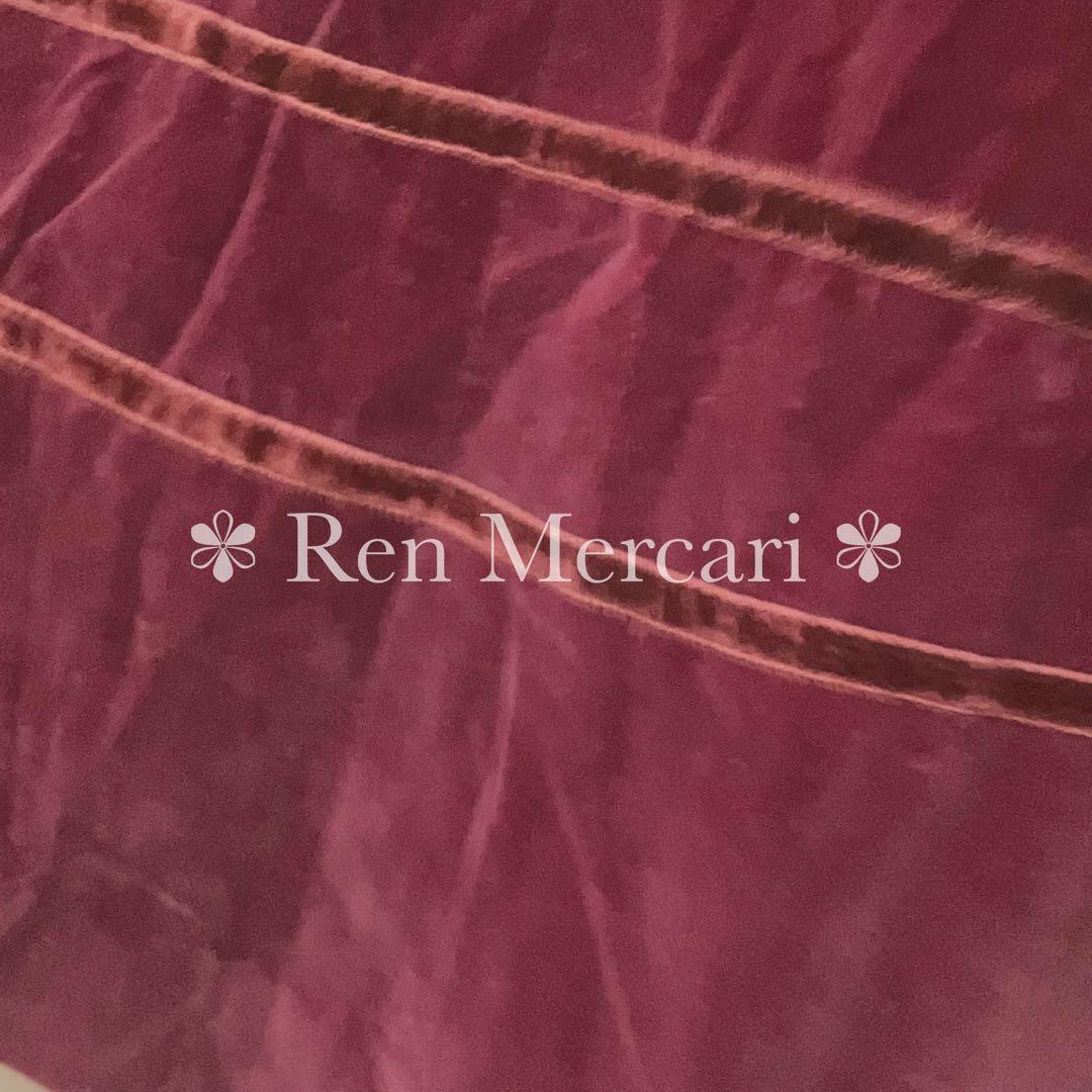 バーガンディ 別珍のジャンパースカート+ブラウス