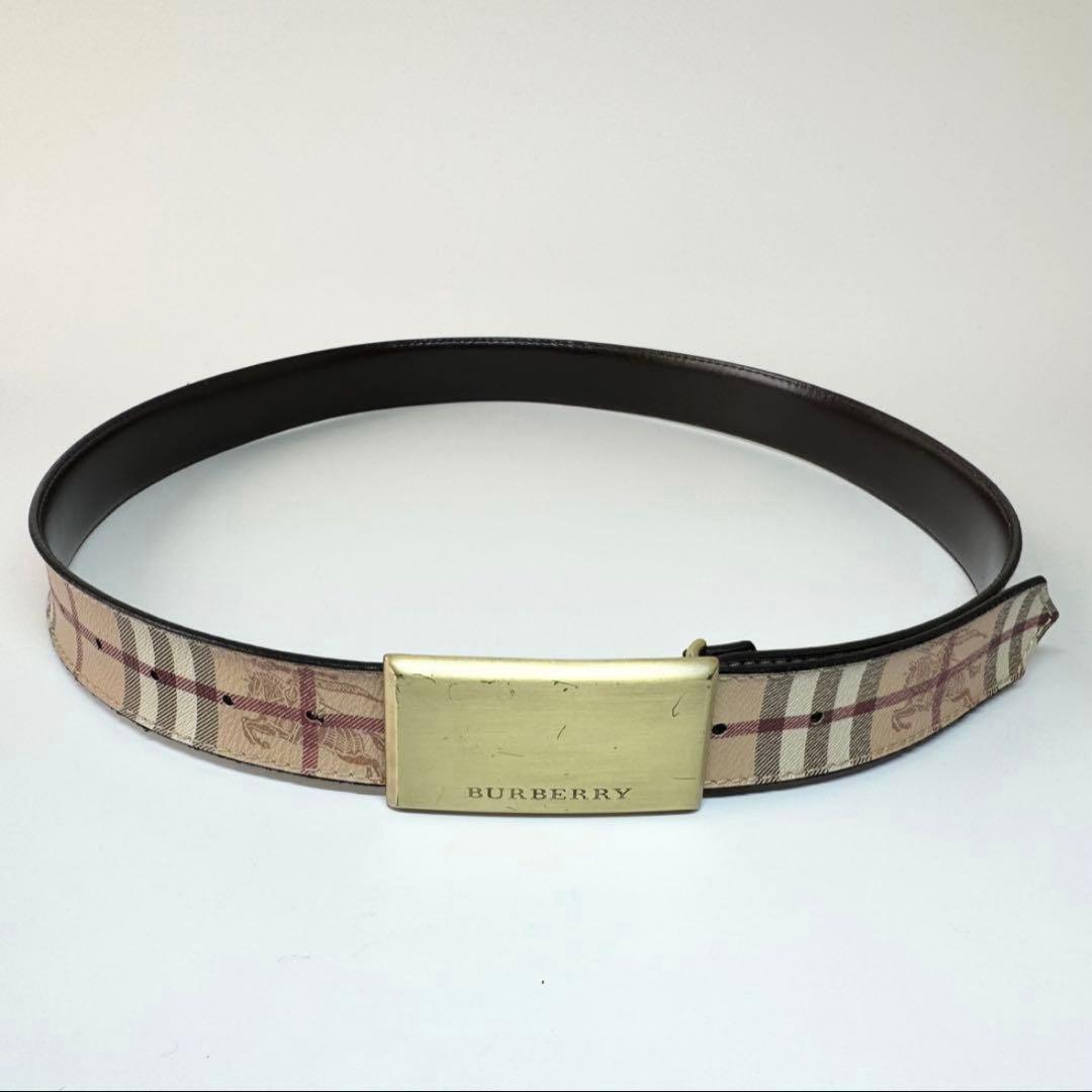BURBERRY　ベルト　ノバチェック　シャドーホース レザー archive