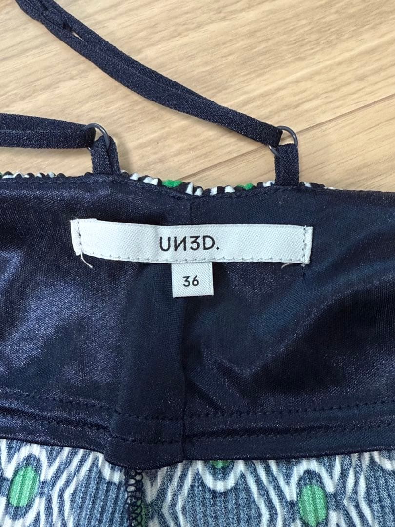 UN3D アンスリード クリスタルプリーツオールインワン 36