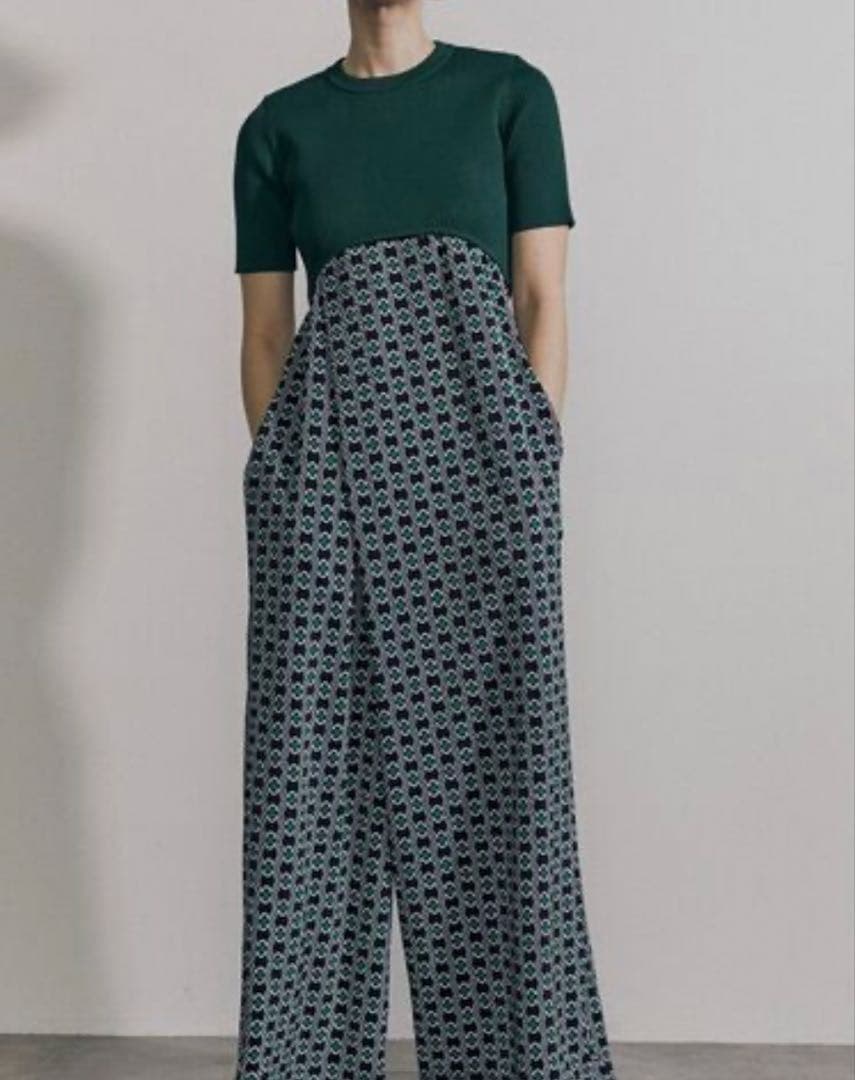 UN3D アンスリード クリスタルプリーツオールインワン 36