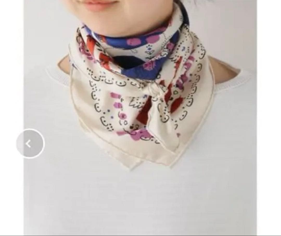 【タグ付未使用】manipuri マニプリ ランダムペイズリー スカーフ65