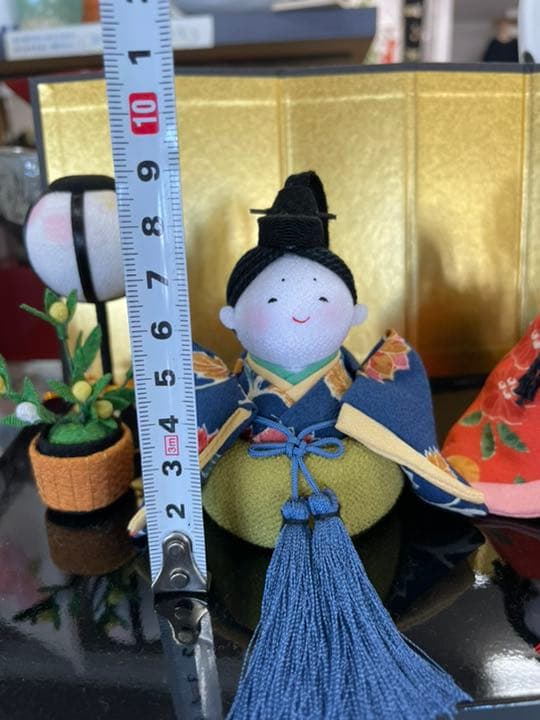 雛人形　古布調おさな雛飾り
