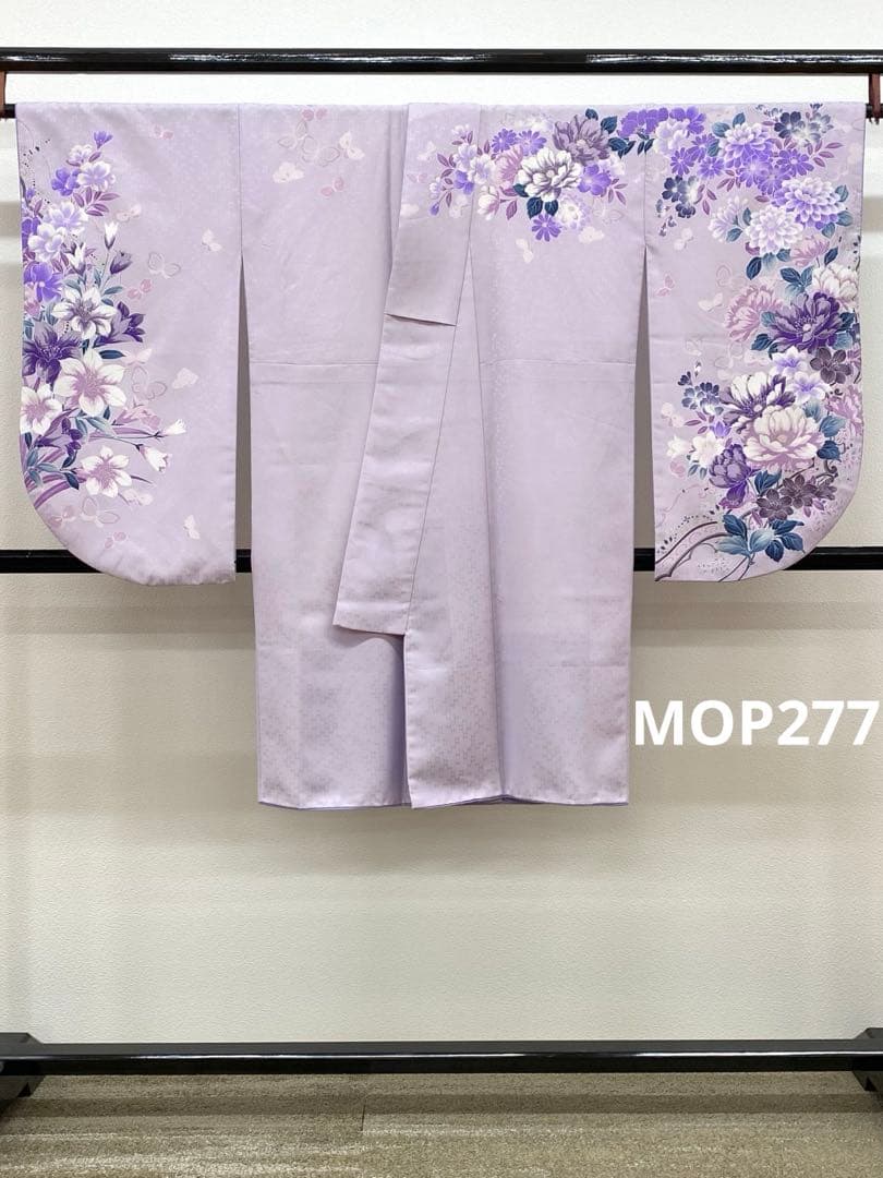 2尺袖 ブランド ポリエステル着物 袴用 金彩 銀彩 もりはなえ 紋意匠