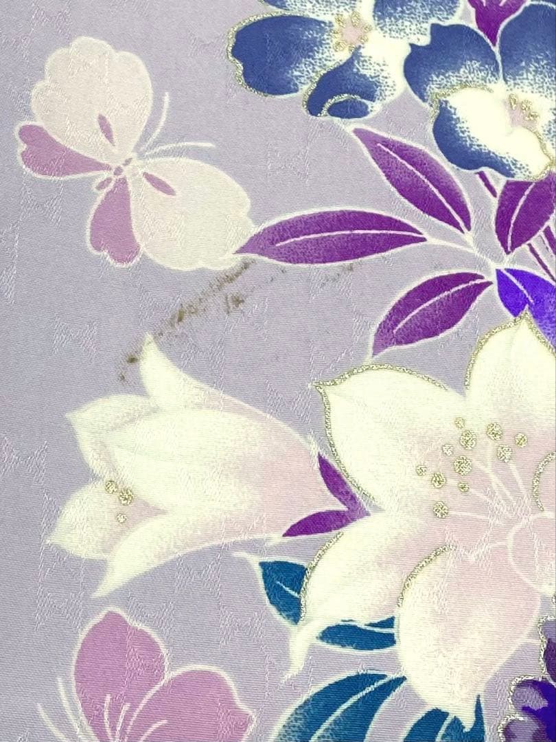 2尺袖 ブランド ポリエステル着物 袴用 金彩 銀彩 もりはなえ 紋意匠