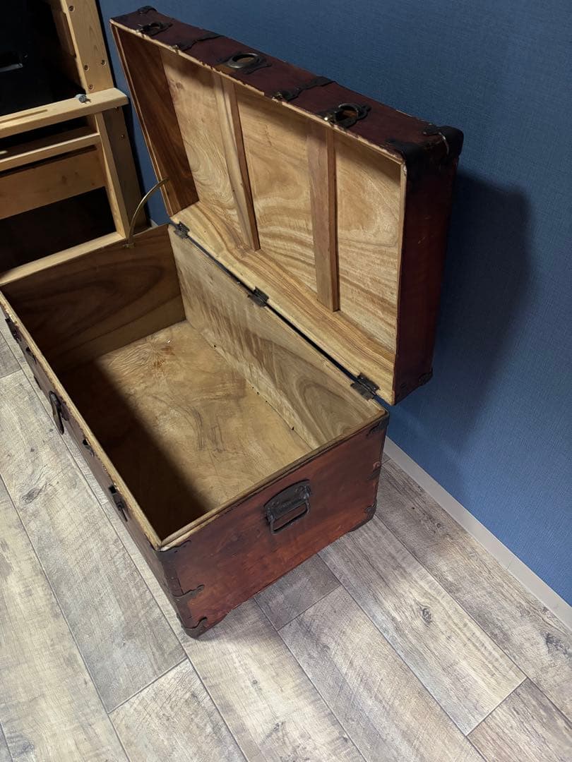 アンティーク木製収納ボックス
