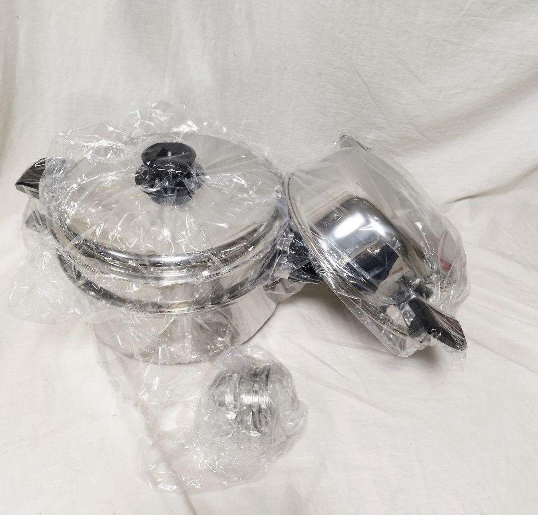 専用ロイヤルクイーン 新品 6QT 蓋付き と付属品セット IH対応@