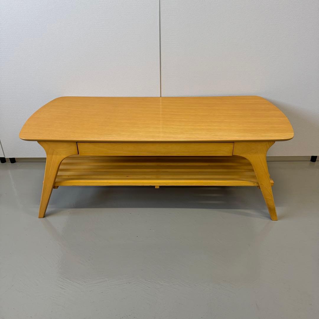 【美品/都内無料配送】ローテーブル センターテーブル　ナチュラルウッド 木製