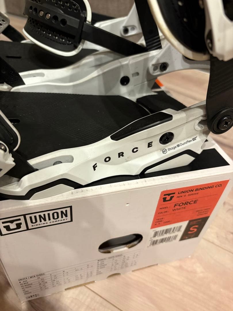 UNION フォース ビンディング ホワイト Sサイズ