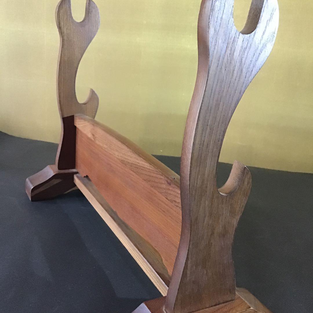 本欅無垢　刀掛