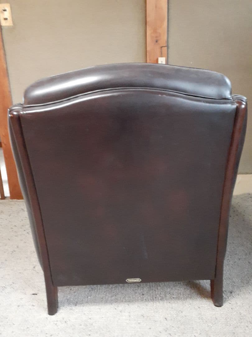 ダークブラウン レザー 1人掛けソファ　TOYOAKI