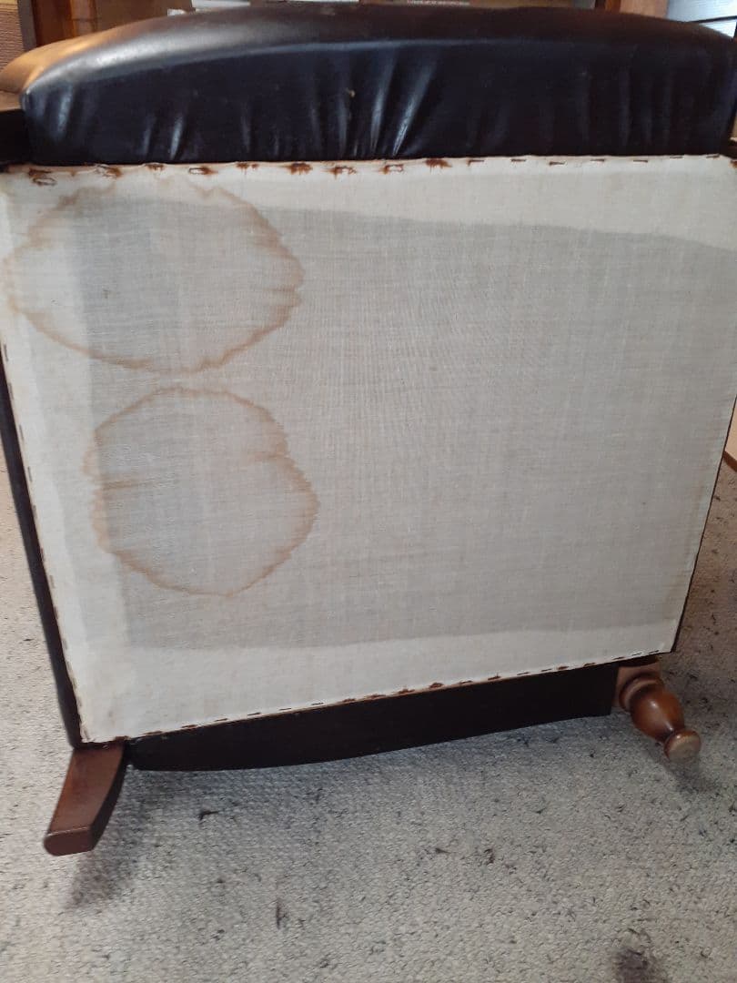 ダークブラウン レザー 1人掛けソファ　TOYOAKI