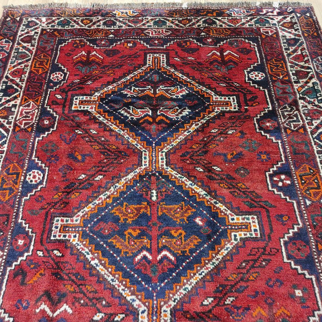 ペルシャ絨毯　シ－ラーズ産 236x160 クリーニング済 shiraz