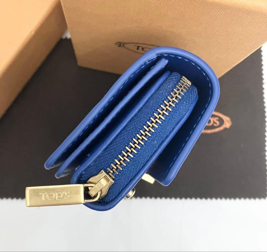 【希少】【最終値下】TOD’S トッズ Tタイムレスレザーミニ財布【限定セール】