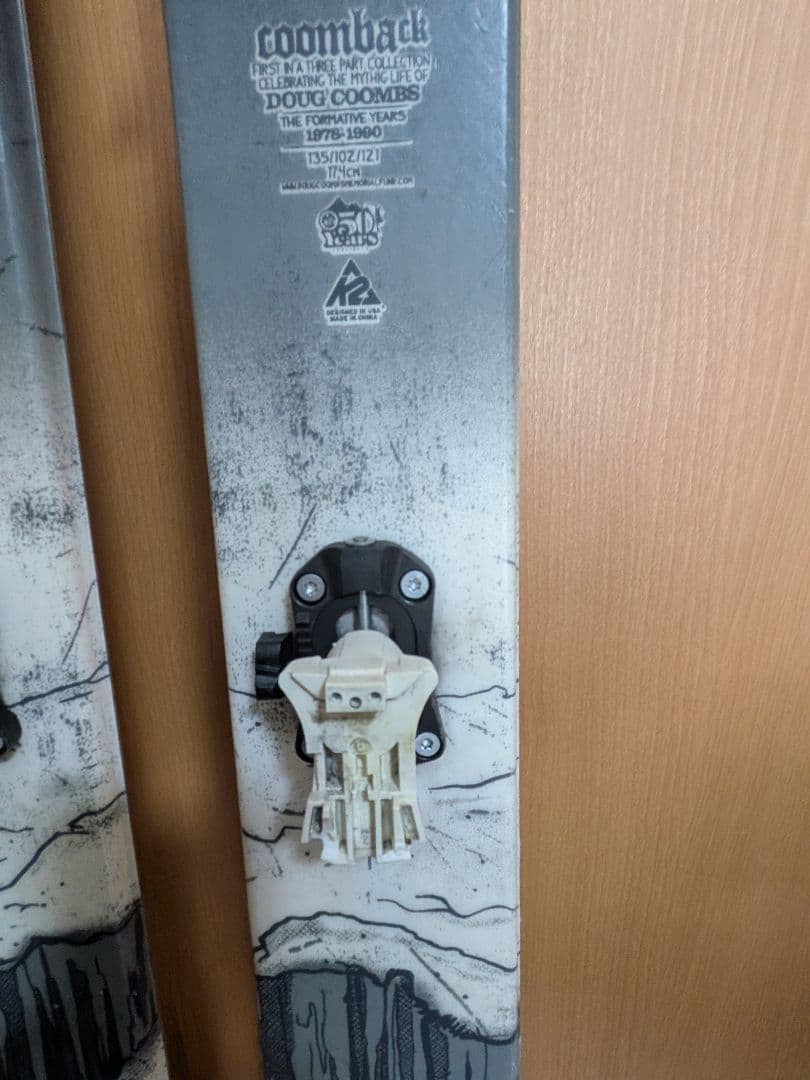 ジャンク品　k2スキー板Coomback（クンバック）
