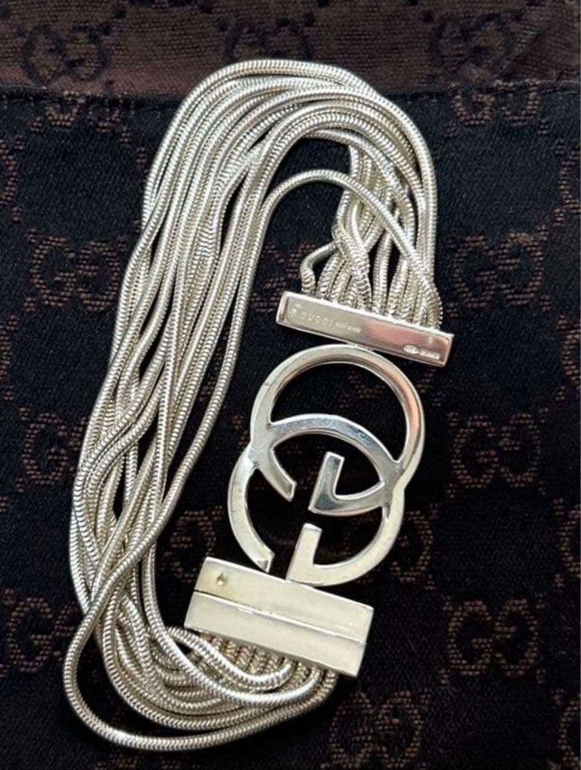 GUCCI インターロッキング ブレスレット 10連 スネークチェーン