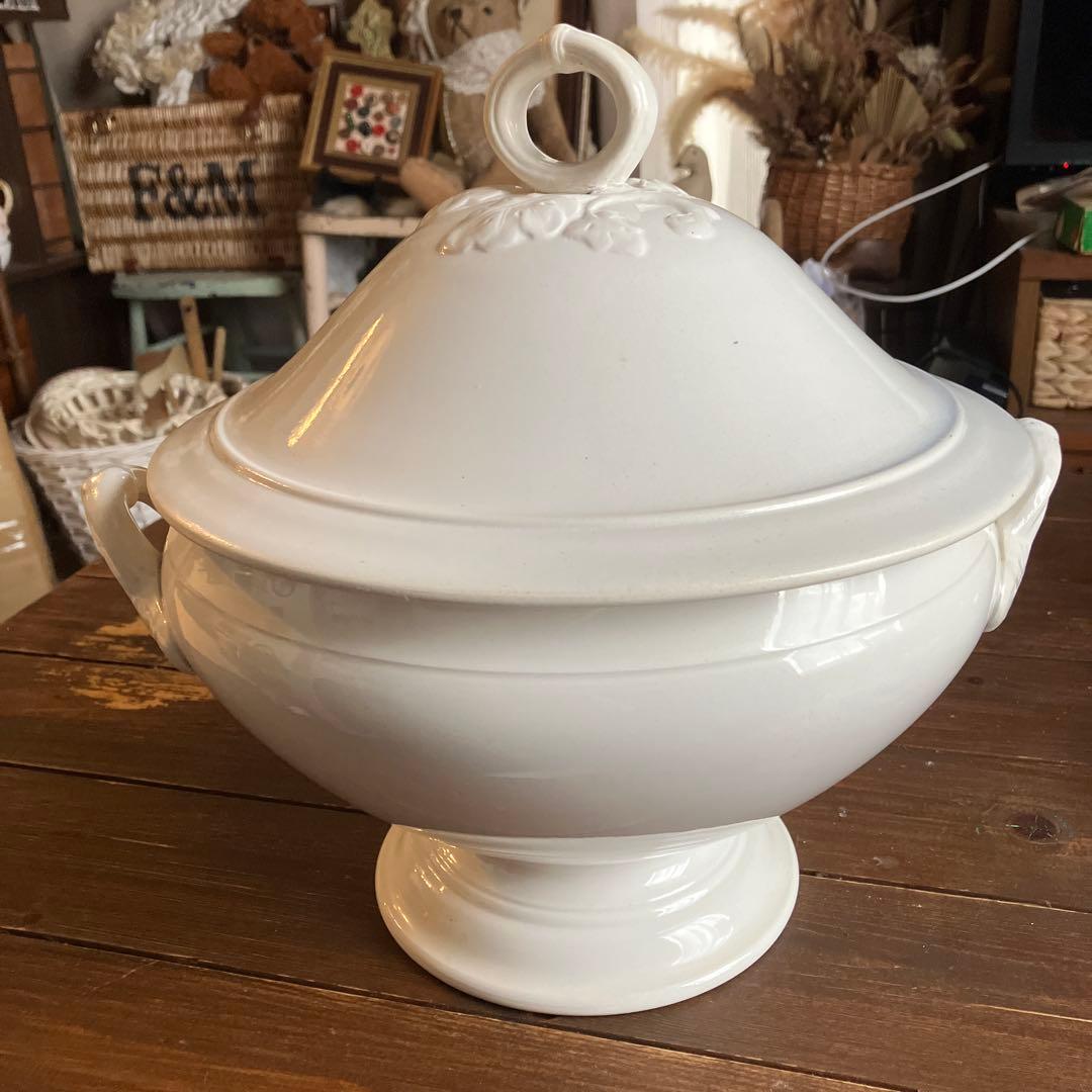 フランスアンティークスーピエール　クレイユエモントロー窯