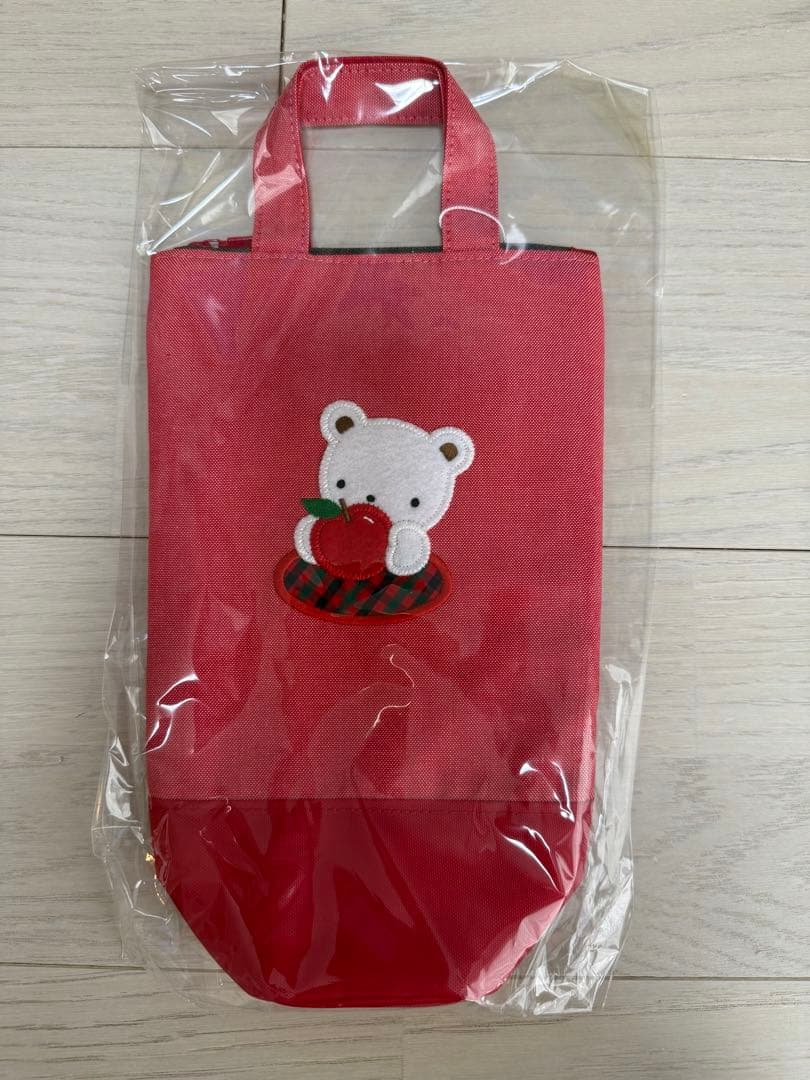 ファミリア　familiar　ボトルケース　デニム　レッド