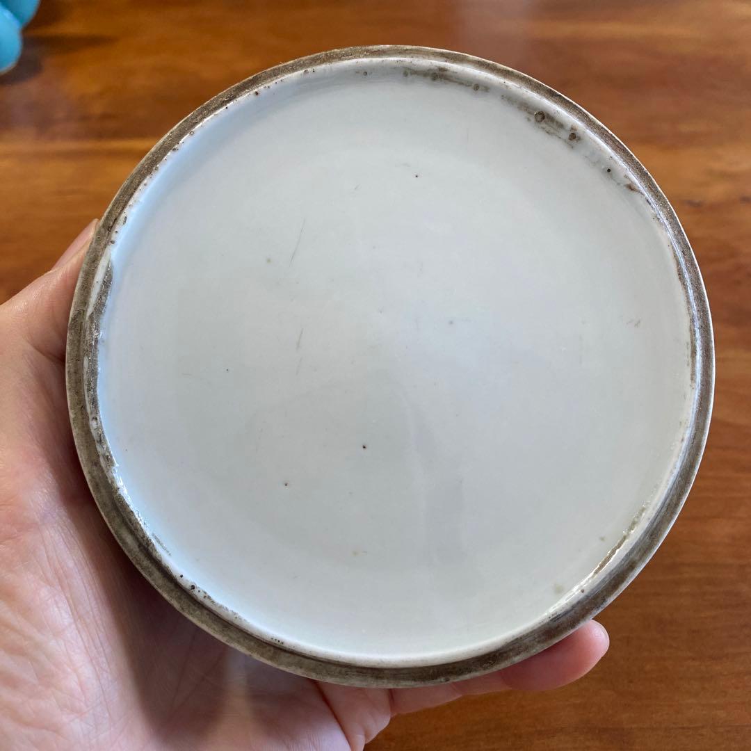 古伊万里　水壺　染付　草花図壺 希少品