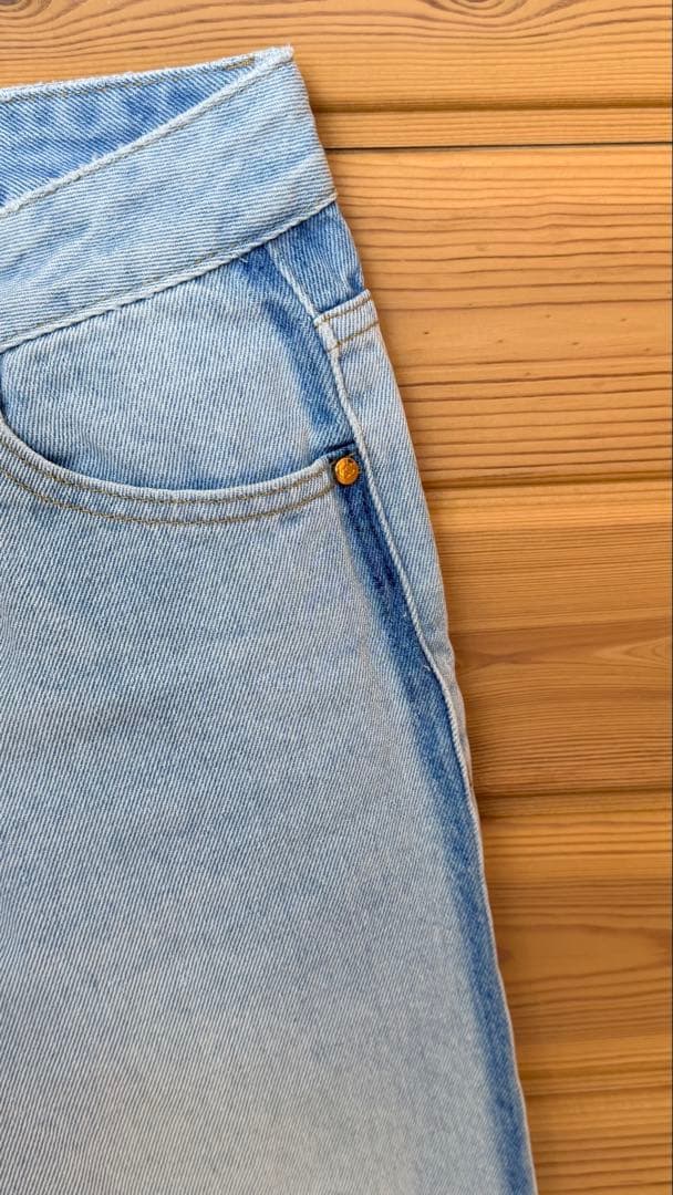 CHANEL ヴィンテージ デニム CCロゴ刺繍 Y2K イタリア製 サイズ34