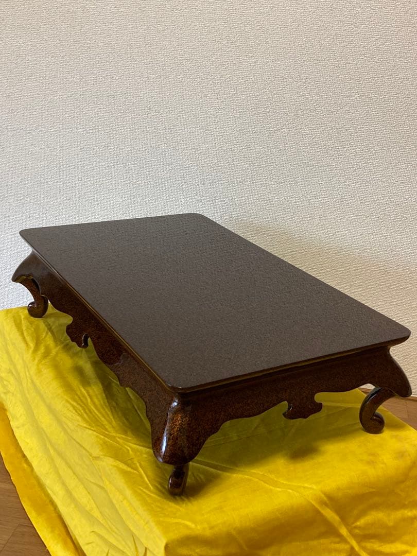 輪島塗 梨地花台 四足 共箱付き