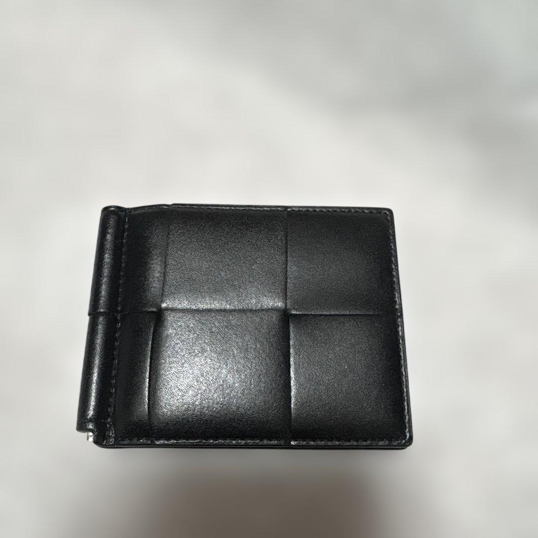 ボッテガ・ヴェネタ キルティングマネークリップ ブラック