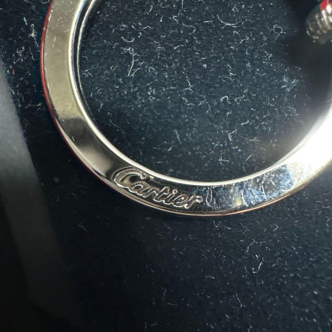 カルティエ Cartier ロゴチャーム キーリング キーホルダー