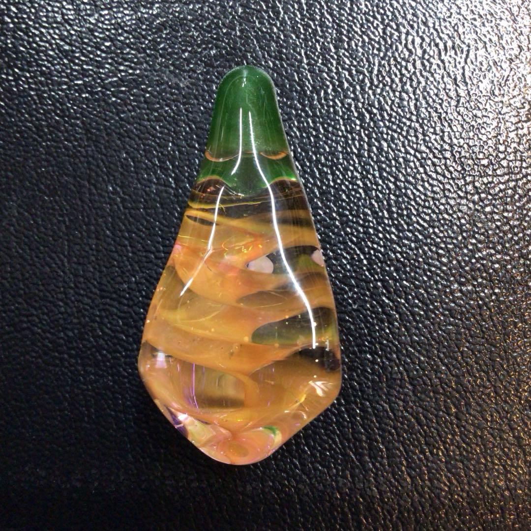 F　ペンダントトップ　SILICOSIS　シリコシス　ガラス玉 ネックレスパーツ