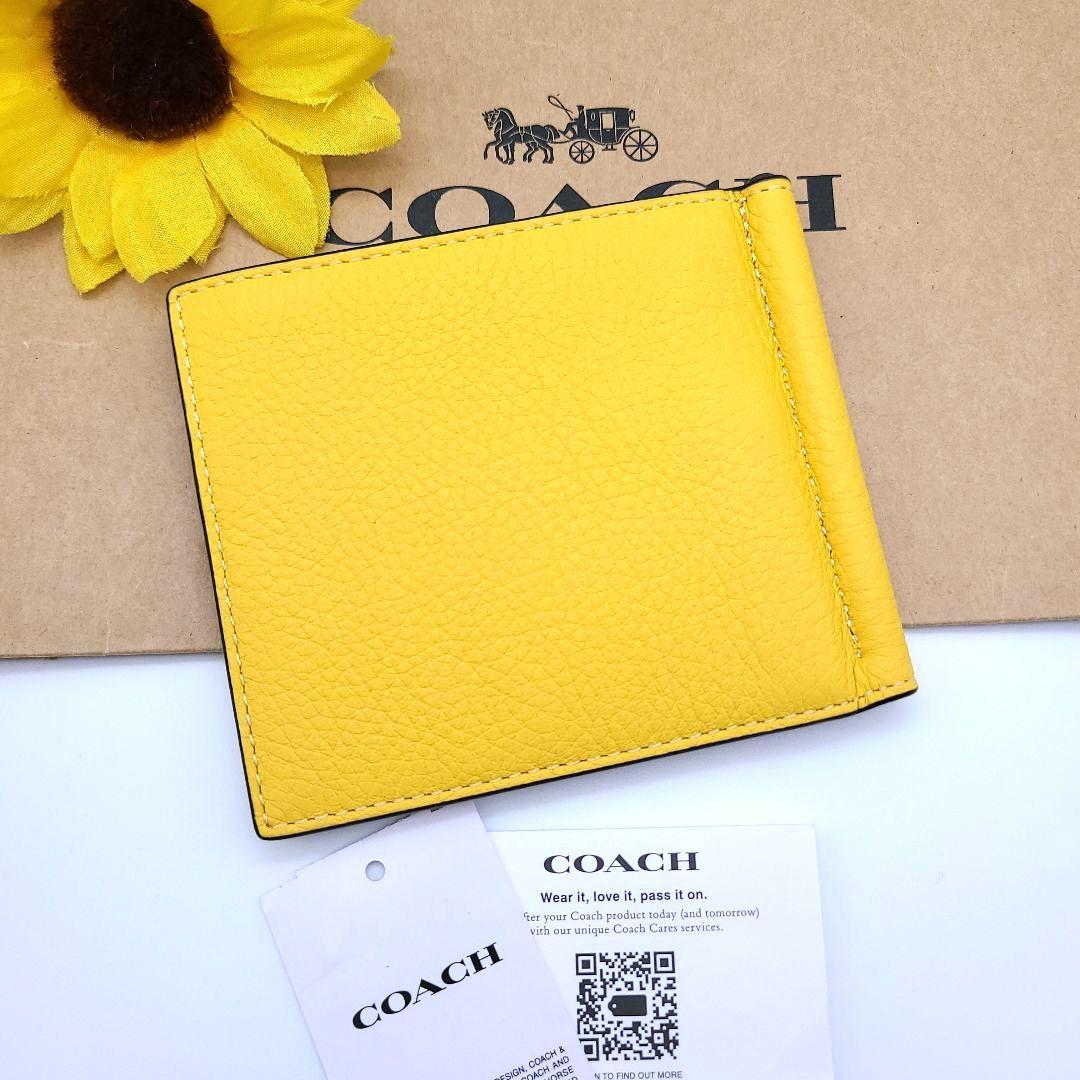COACH マネークリップ 新品 カナリー レザー アメリカ限定品 メンズ