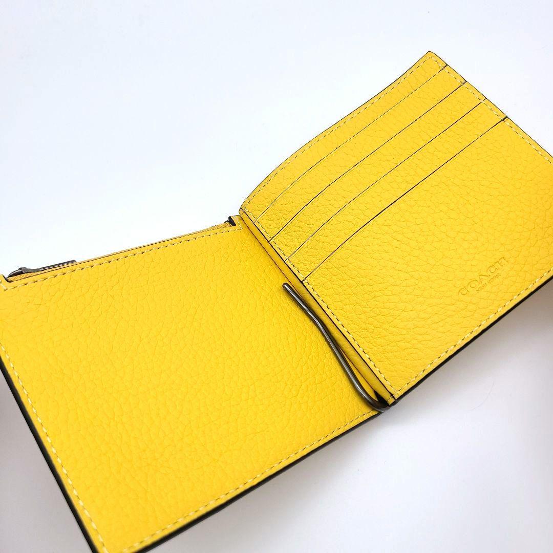 COACH マネークリップ 新品 カナリー レザー アメリカ限定品 メンズ