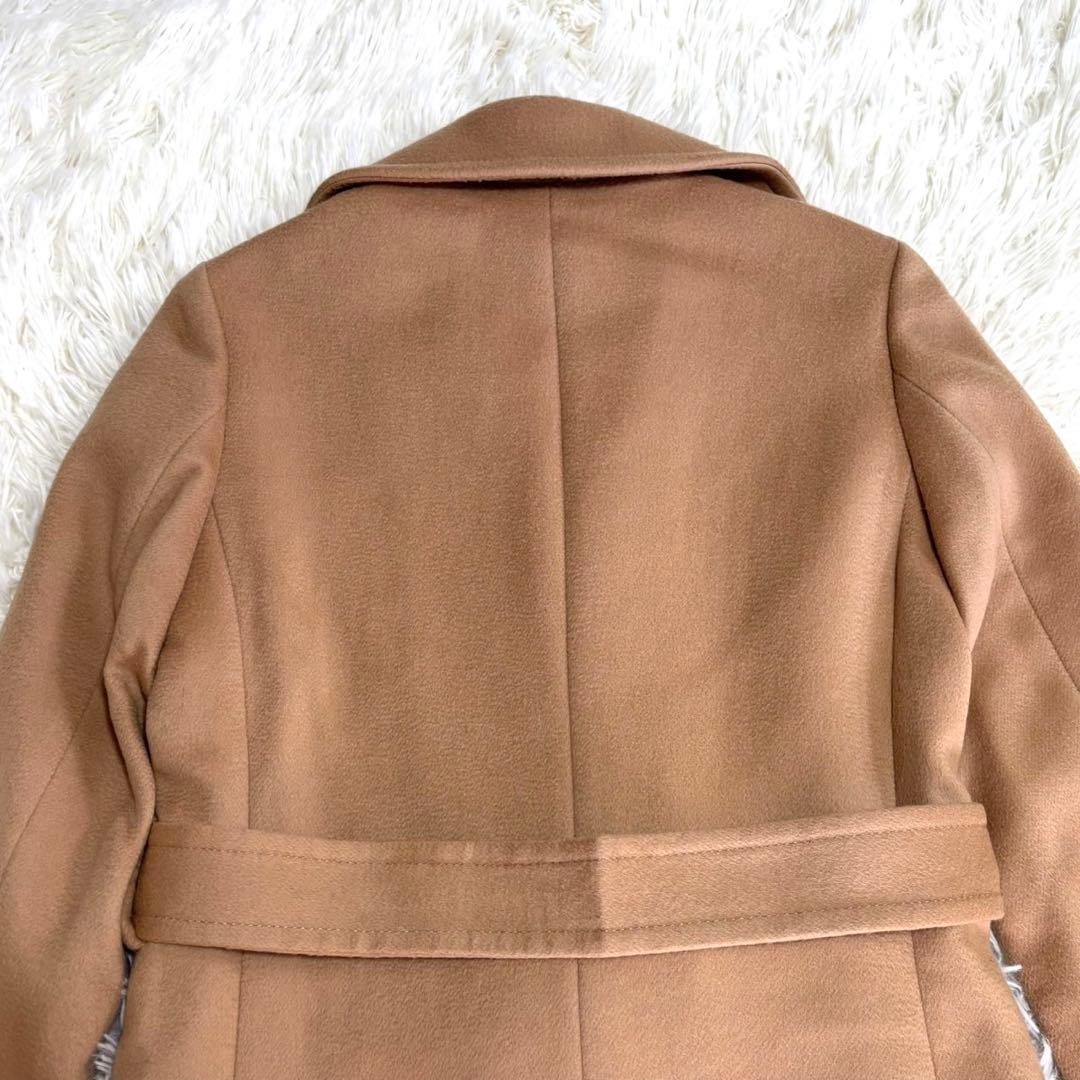 【美品】ユマエストネーション ベルテットコート　イタリア製生地 大きいサイズ