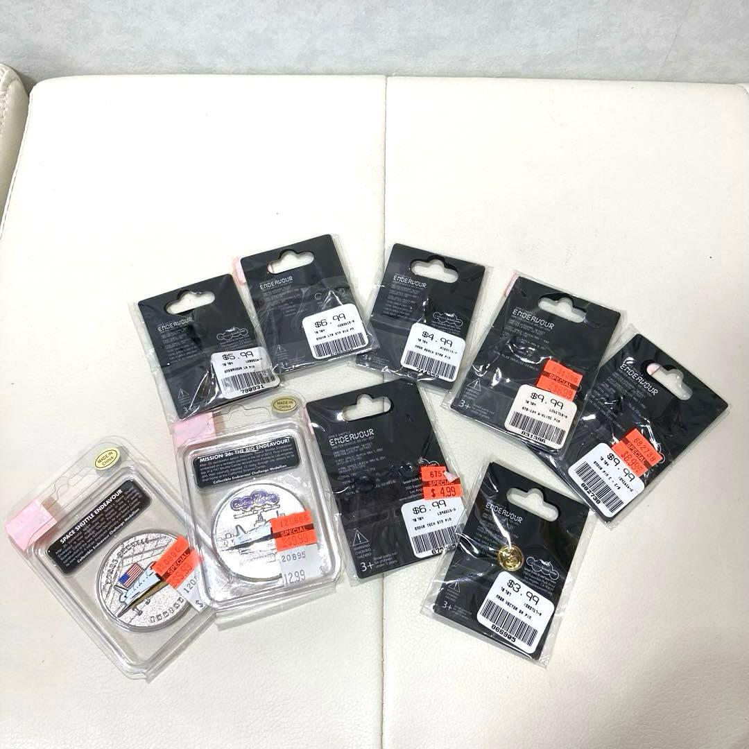 スペースシャトル エンデバー等のピンバッジ＆メダル 9点まとめ売り