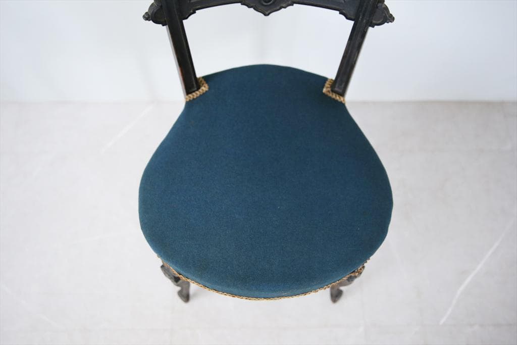 フランスアンティーク木製ナポレオンチェア/ダイニングイス椅子(90-66-2)