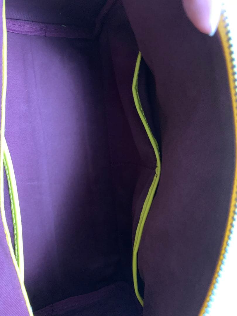 極美品　AVIREX ミニボストン イエロー