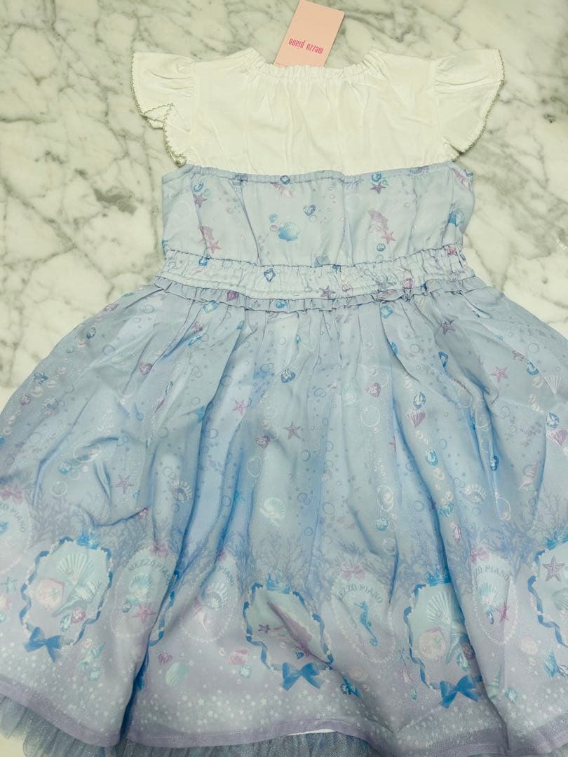 【新品タグ付き試着なし/2024年夏物/定価21,780円】シェル柄ワンピース