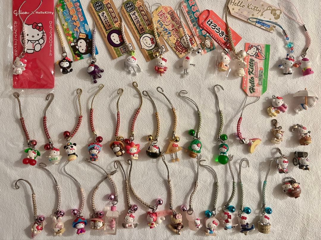 【まとめ売り】ハローキティ 根付け ストラップ チャーム 41個セット