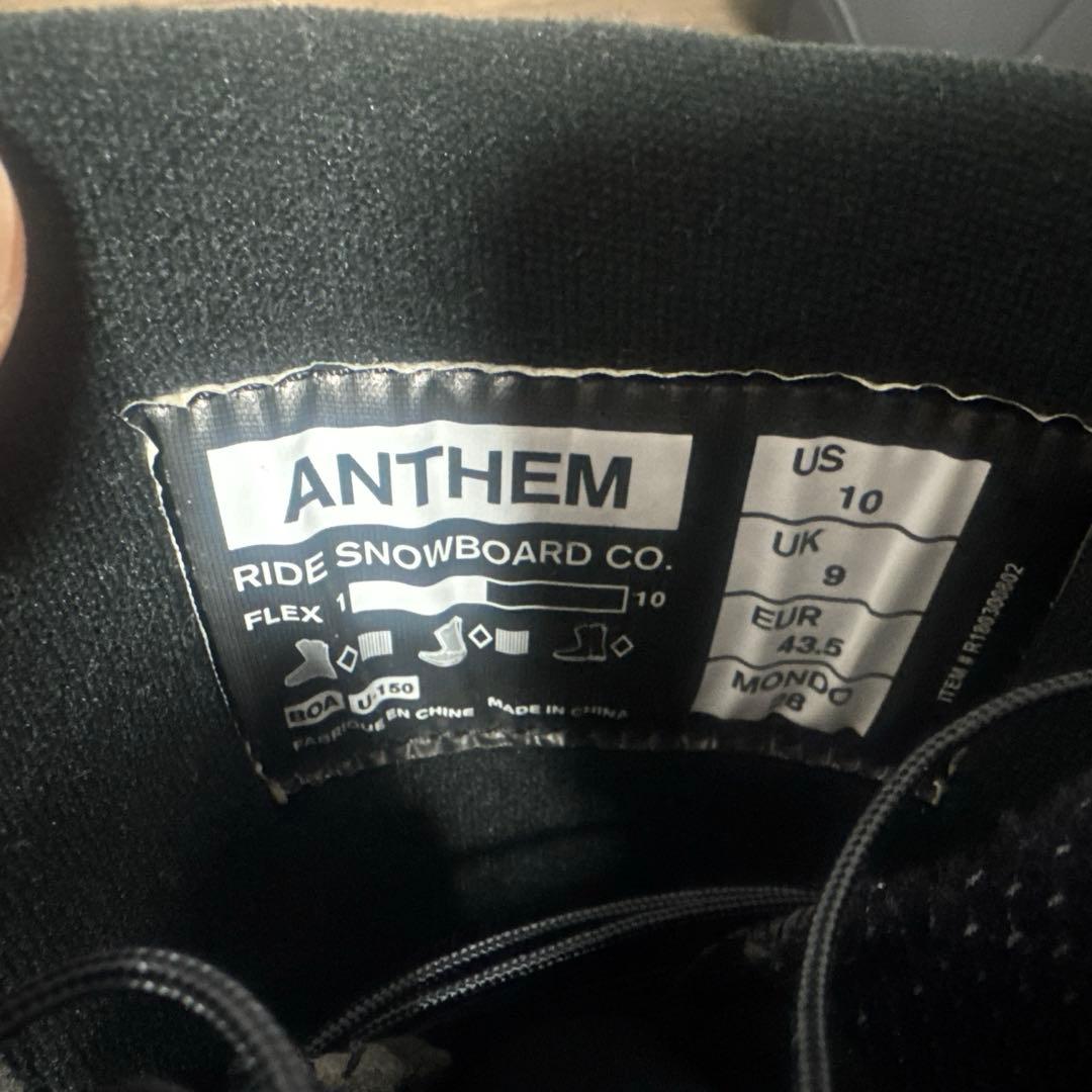 RIDE ANTHEM スノーボードブーツ ライド アンセム US10 UK9
