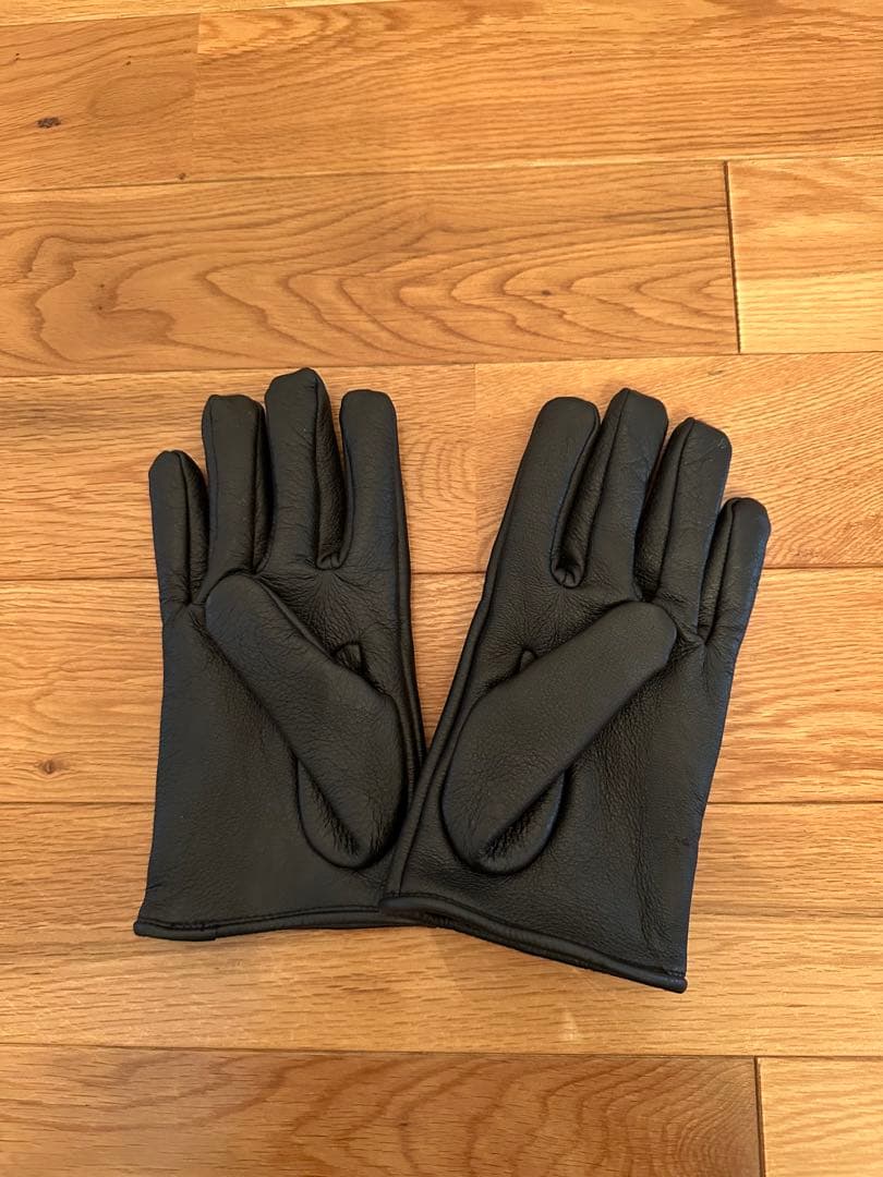 Hide and seek Leather Gloves 黒L