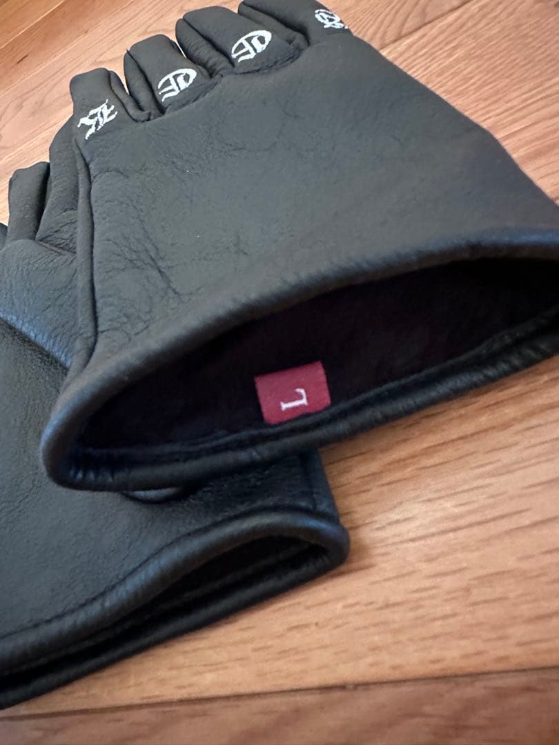 Hide and seek Leather Gloves 黒L