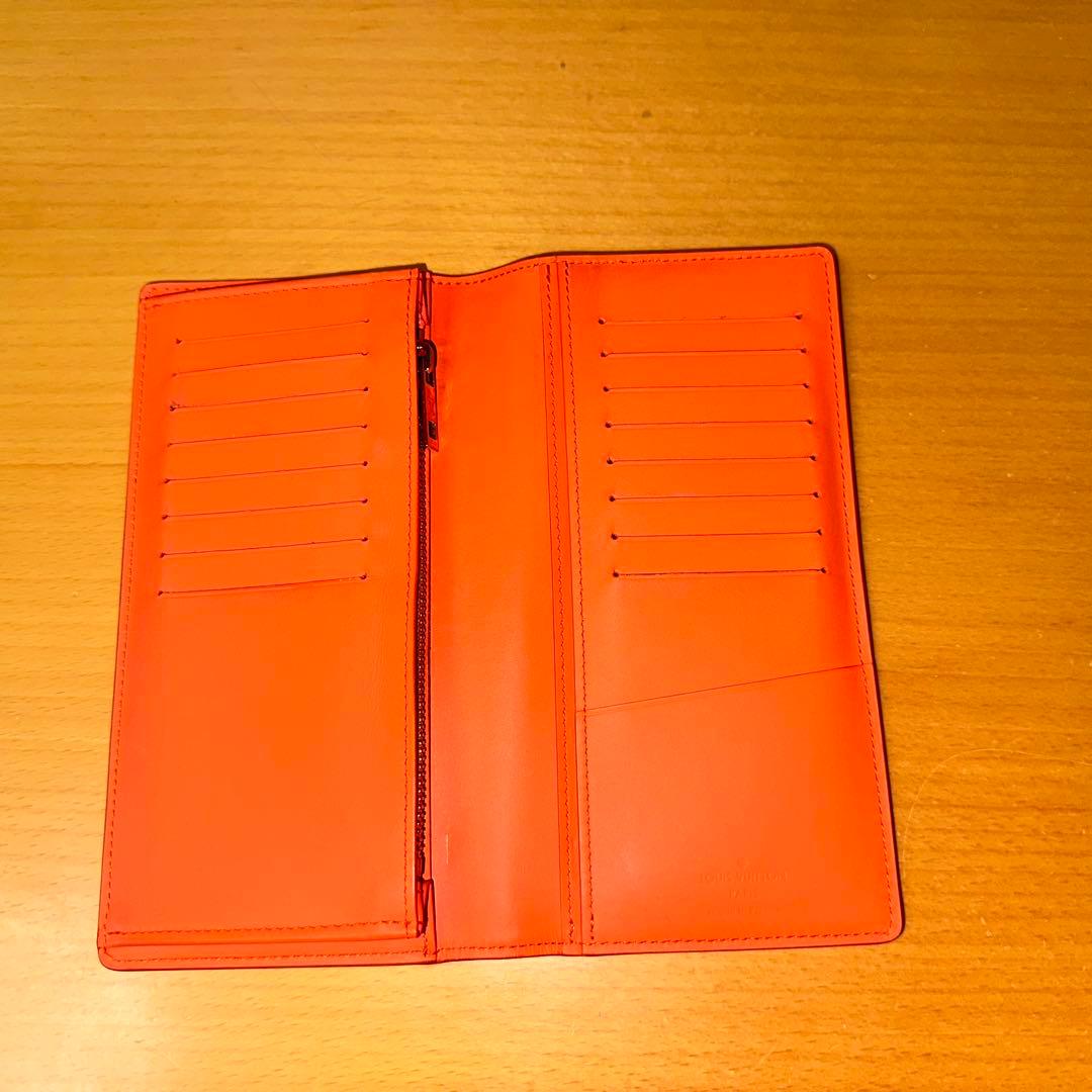 ルイヴィトン　メンズ　長財布　オレンジ