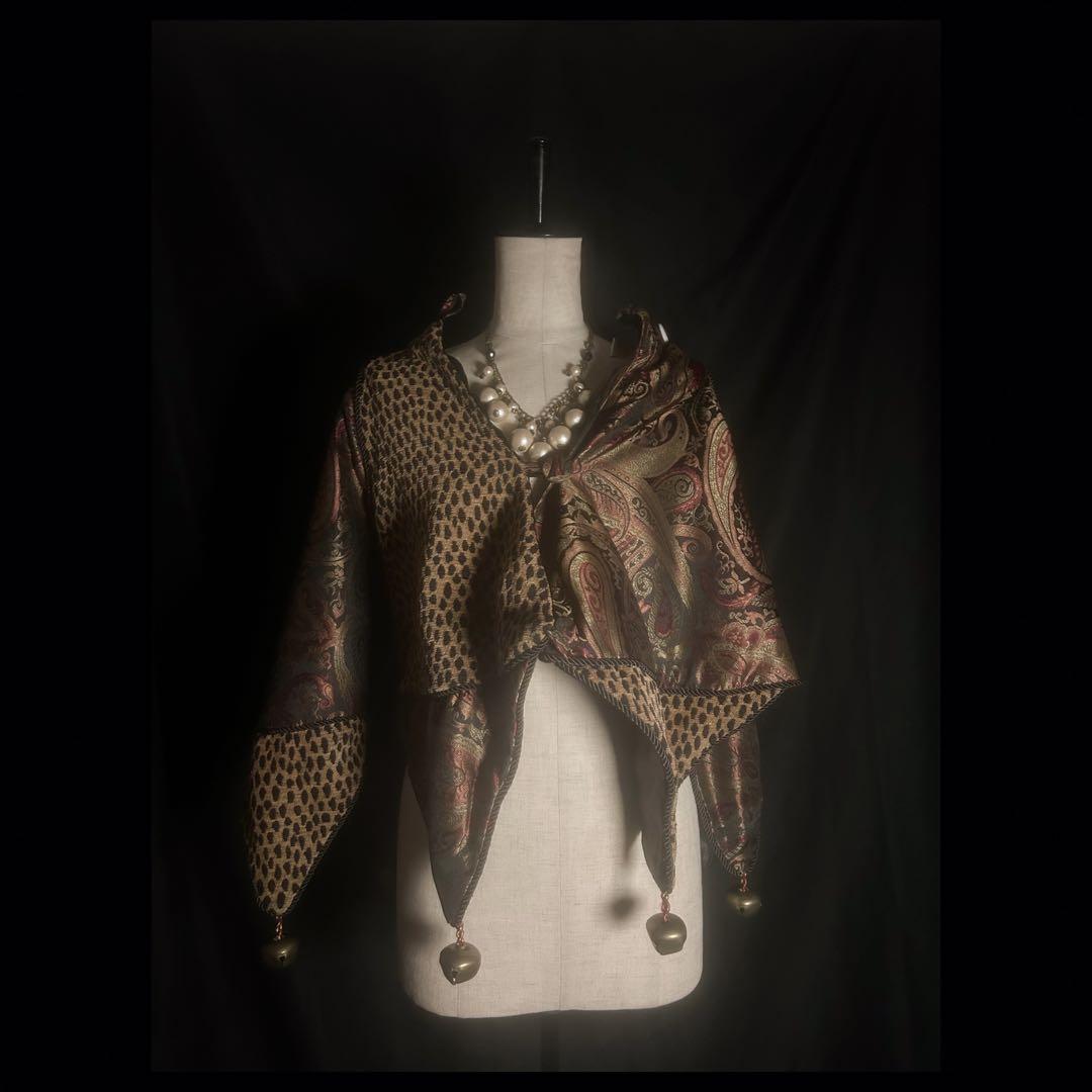 【蝙蝠ポンチョ　羊　切り替えjkt set】