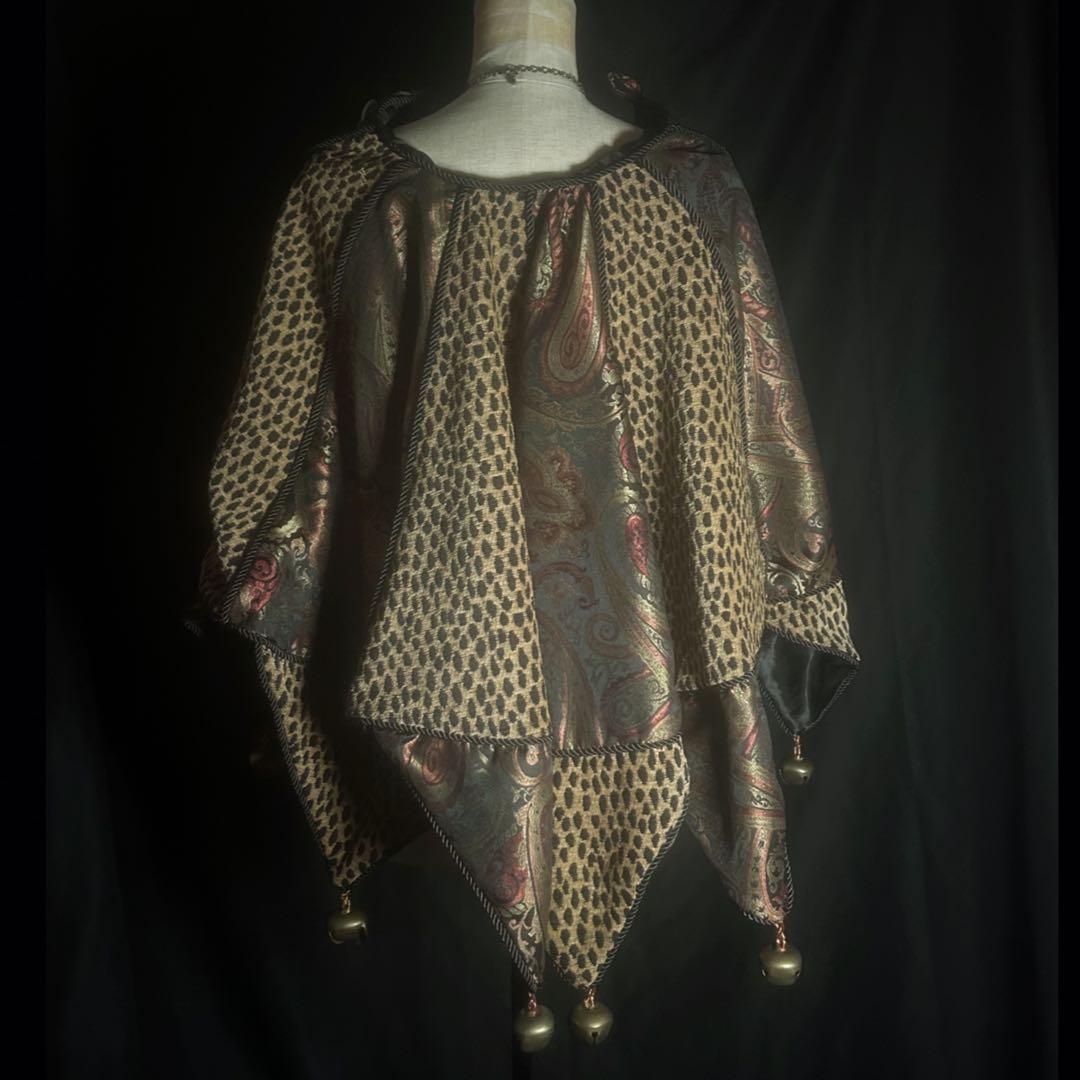 【蝙蝠ポンチョ　羊　切り替えjkt set】