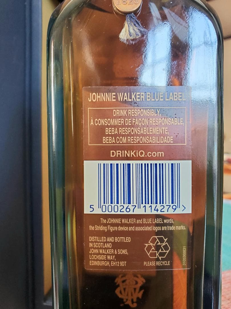 <千円値下げ>12月31日まで　ジョニーウォーカー ブルーラベル 1000ml