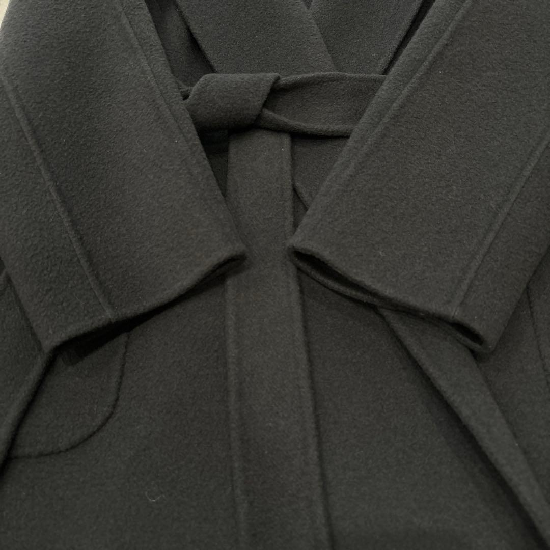 ANAYI ロングコート ベルト付 グレー 36 リバーコート