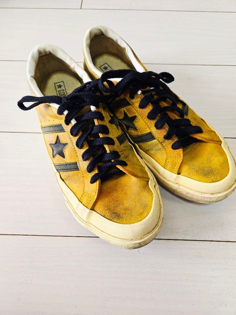 出品直後限定セール！コンバース　ジャックスター　マスタード　からし　27センチ