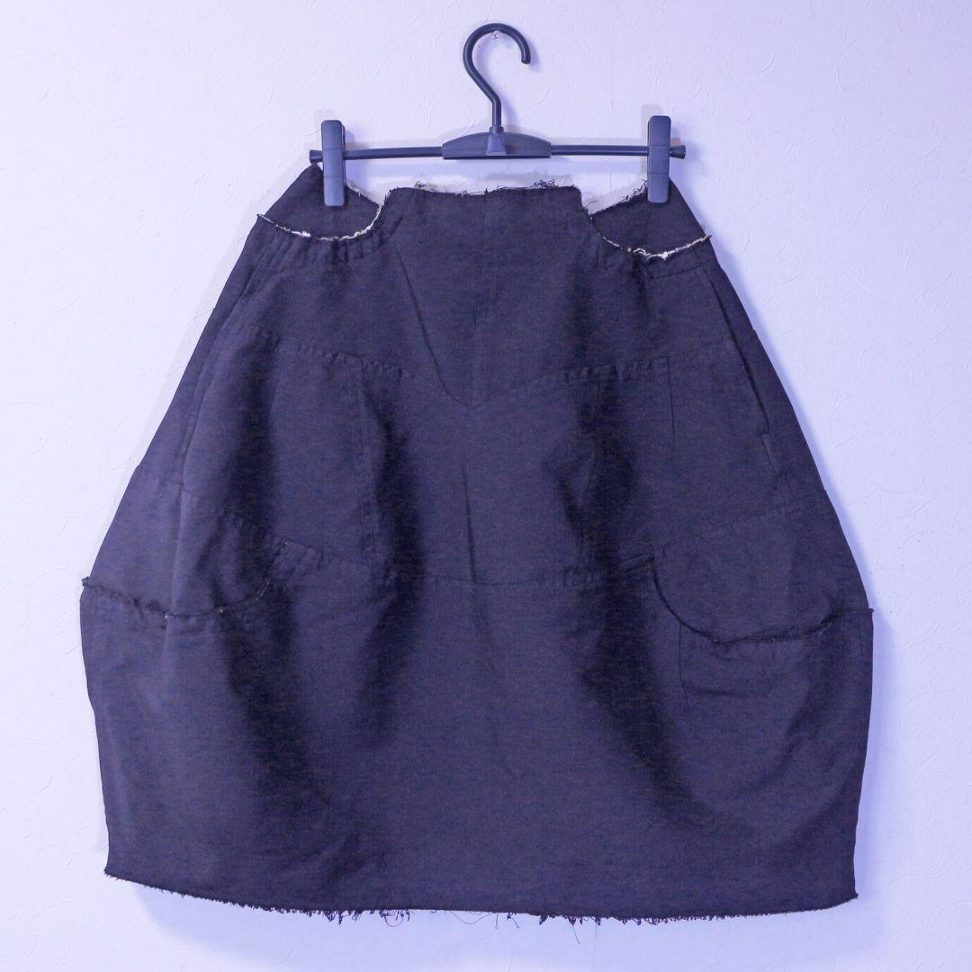 コムデギャルソン カットオフ 再構築 ベル型 変形スカート AD2017