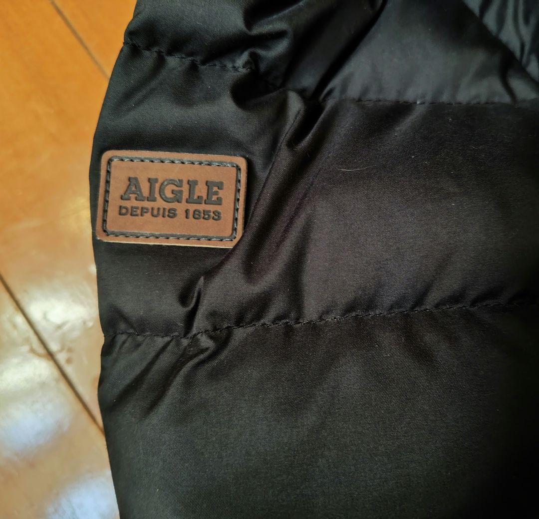 AIGLE レディースダウンコート 黒 美品
