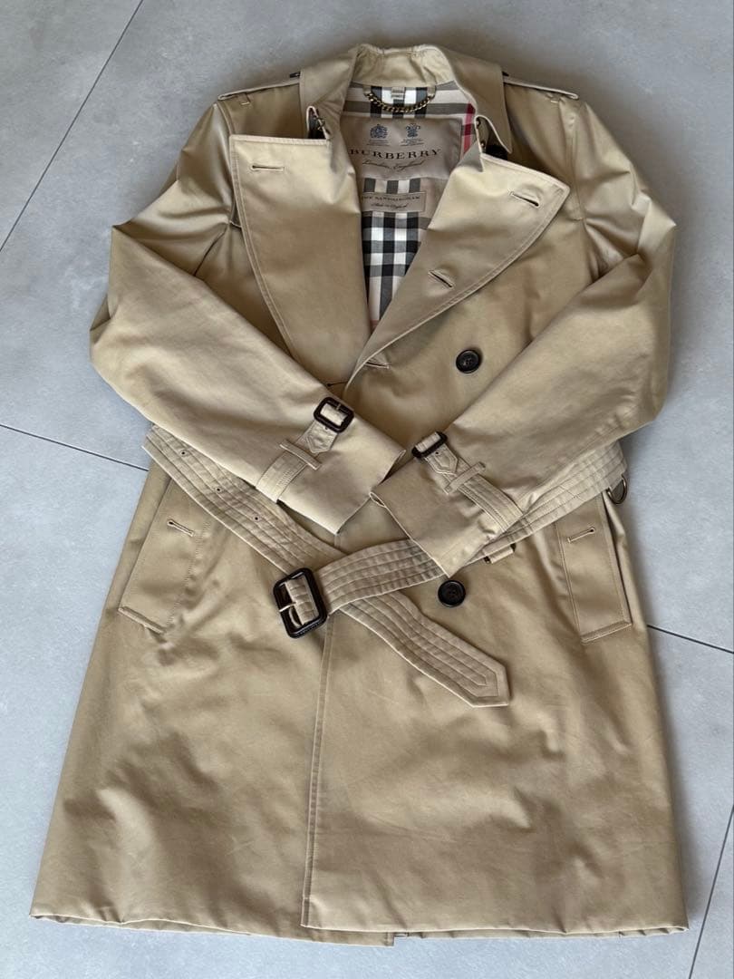 BURBERRYサンドリンガム　トレンチコート　ロング　46 ガーメントケース付