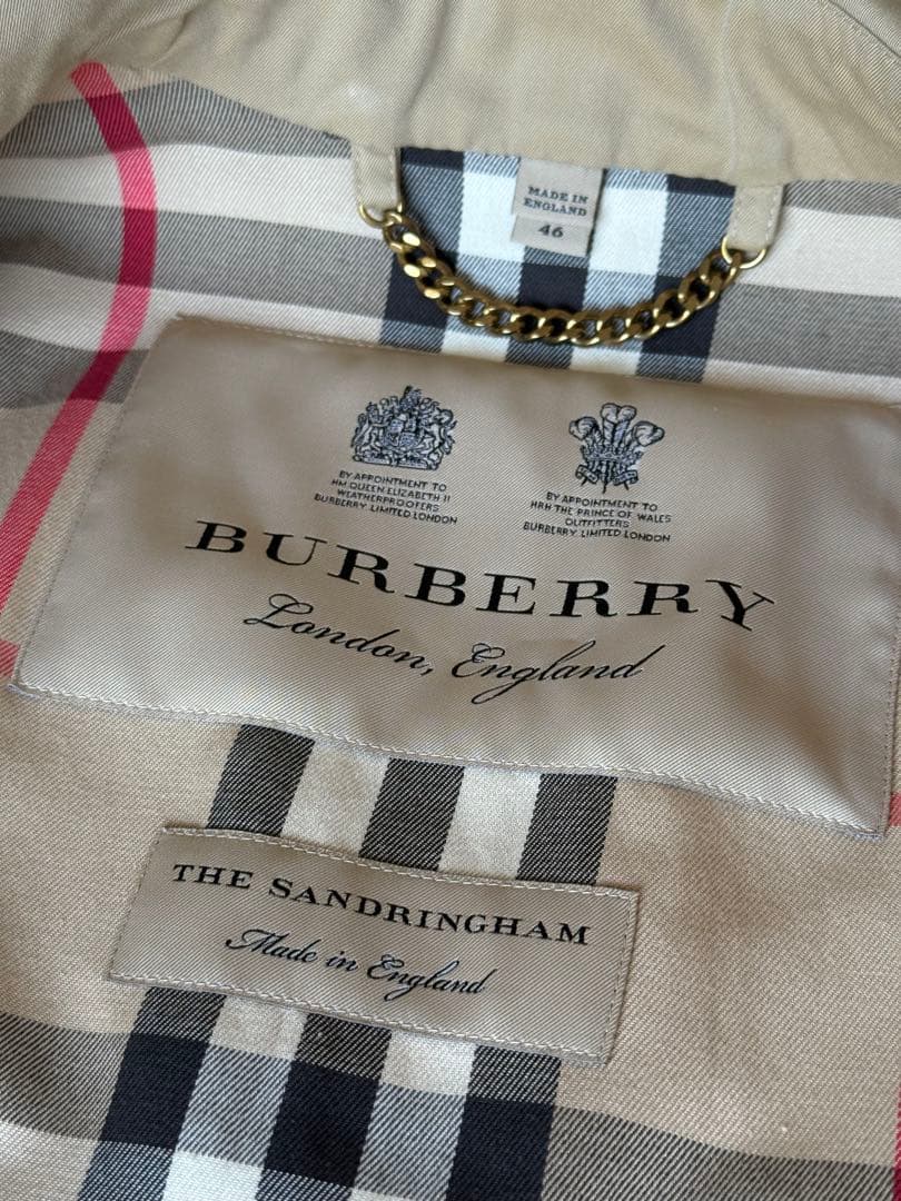 BURBERRYサンドリンガム　トレンチコート　ロング　46 ガーメントケース付