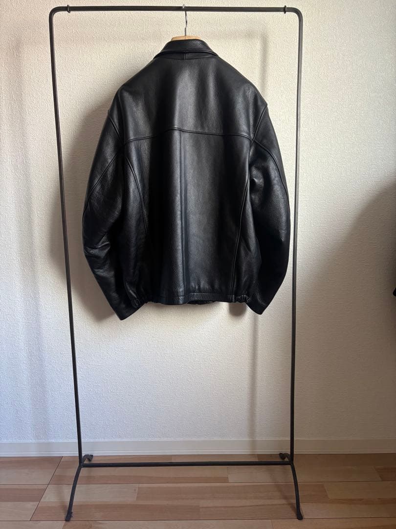 美品 French pilot leather jacket comoli